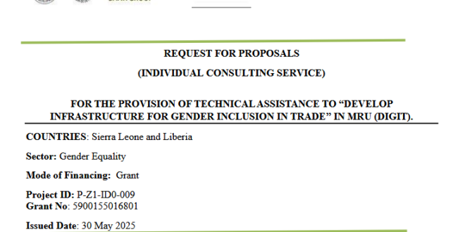 REQUEST FOR PROPOSALS (INDIVIDUAL CONSULTING SERVICE)