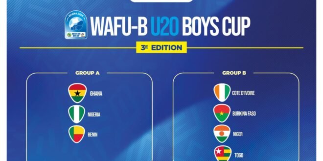 Draw of the WAFU-B U20 Boys: Nigeria lands in group A alongside Ghana and Benin Republic