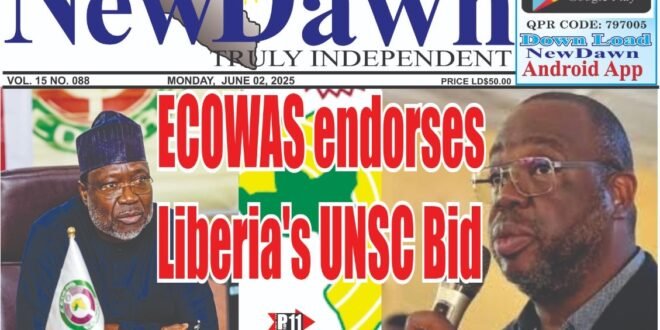 ECOWAS endorses Liberia’s UNSC Bid