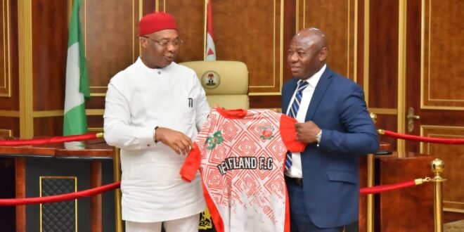 Governor Uzodimma appoints Amuneke as Grand Ambassador for sports development in the state of IMO