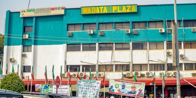 PDP Relocates Meeting Bot amid Security Clampdown at the National Secretariat