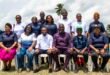 The NGO gives educational material to the OGUN students
