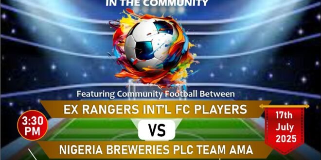 The Rifc Foundation organizes the community football match to honor the late Christian Chukwu, promote the unit