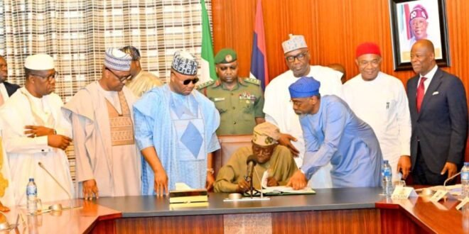 Tinubu signed a Tax Reform Bill