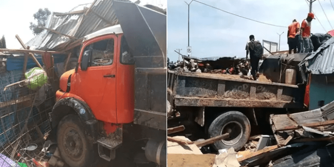Traders are afraid to die when the truck crashes into the market in Taraba