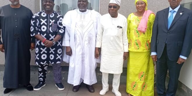 Before CAA U-18/20: President of CAA, president of AFN, NSC DG, visit former President Obasanjo