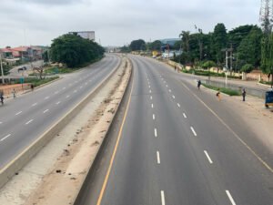Empty roads while Lagos stages the LG elections