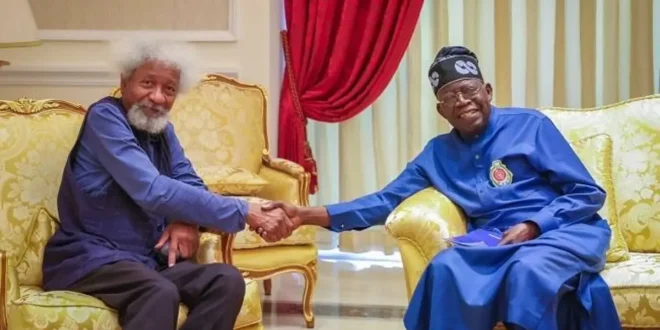 President Tinubu celebrates Wole Soyinka at 91