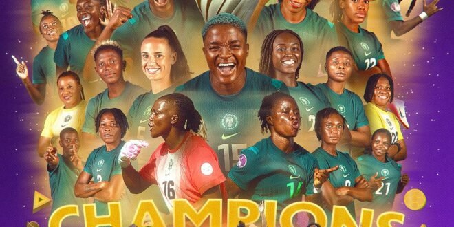 Super Falcons gets up at new levels: the forum of the President’s Progressive Club of the Nationwide League One congratulates Wafcon Glory’s team