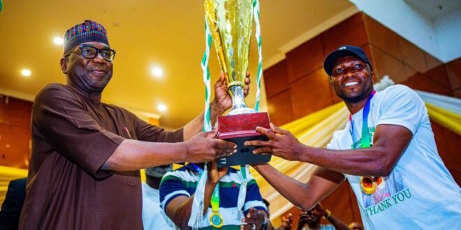 The state governor of Kwara approves effective, land rewards for champions of the President’s Federation Cup