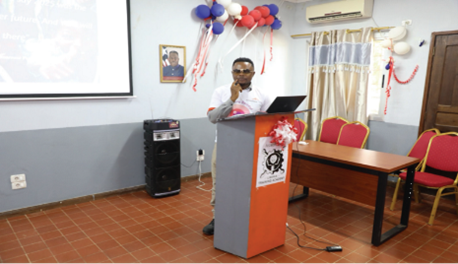 Young Liberian engineer and IT Expert inspires participants at AML Employees Learning Week