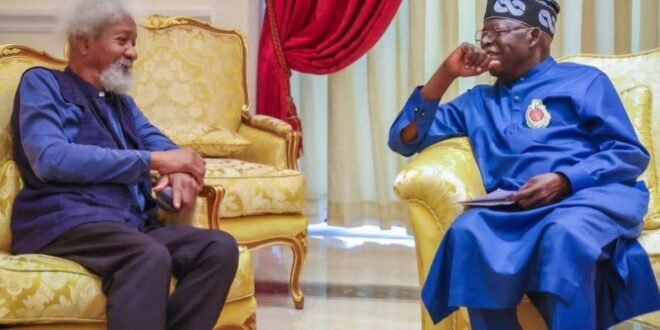 As President Tinubu shocked Prof. Wole Soyinka in Br …