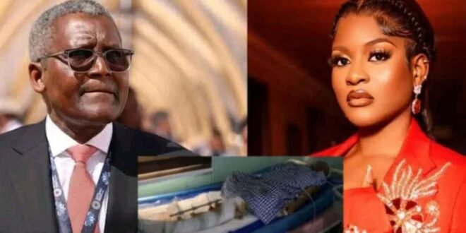Dangote reacts to the news of Phyna Sister’s death …