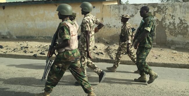 Nigerian defense spokesman claimed that troops were killed by terrorists, arrested 85 others in August