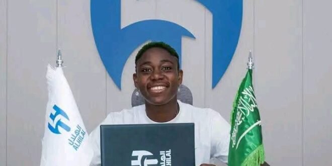 Oshoala completes the movement A Al Hilal