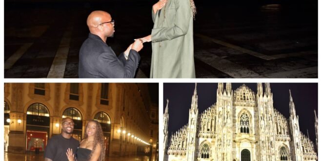 Anuna proposes to Olympic champion Ogbogu in Milan