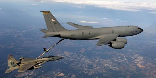 Four US crew members died after a military refueling plane crashed in Iraq