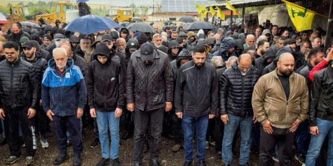 Hundreds of mourners gather amid heavy rain for Lebanese journalist’s funeral | World News
