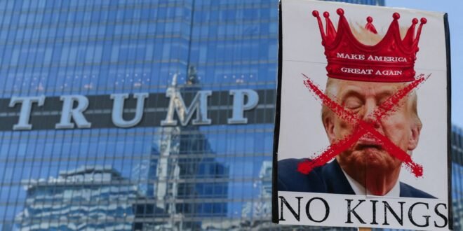 Large crowds attend ‘No King’ rallies against Trump across US | US News