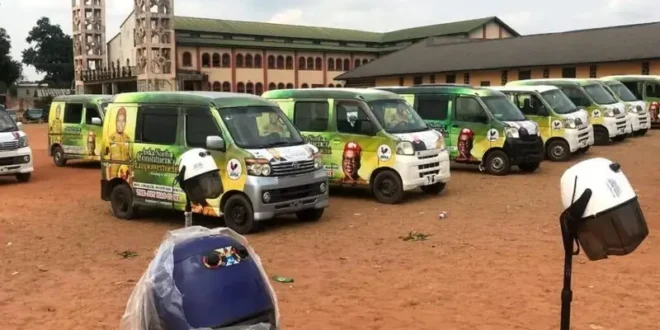Lawmaker empowers 150 voters with buses, motorcycles…