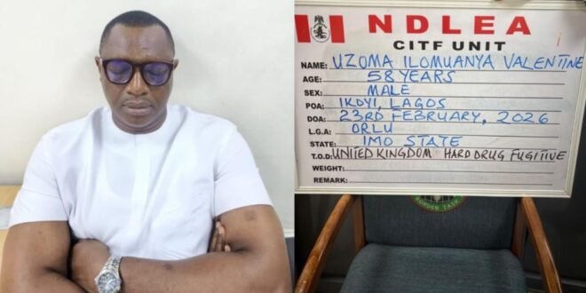 NDLEA captures UK’s wanted drug kingpin after 15 years on the loose