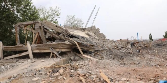 Abuja building collapse: Wike orders arrest of owner, revokes land allocation