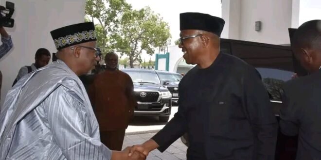 Peter Obi in closed door meeting with ‘struggling’ Bauchi governor, Mohammed