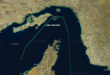 The French ship transited through the Strait of Hormuz route which is controlled by Iran