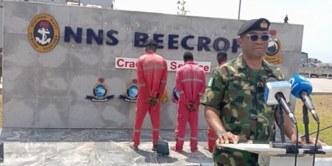 The Navy intercepted three Ghanaian stowaways in Lagos