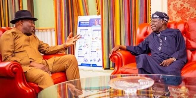 Tinubu met Jonathan at State House