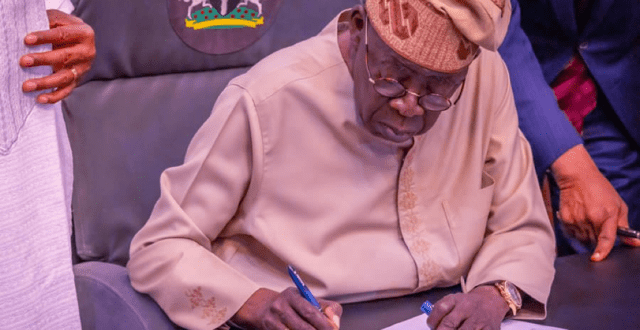 Tinubu signs the 2026 Appropriation Bill, an extension of the 2025 budget
