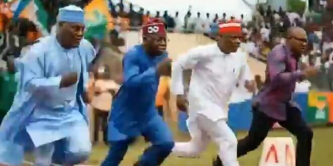 Watch funny videos of Atiku, Tinubu, Kwankwaso and Obi created by AI