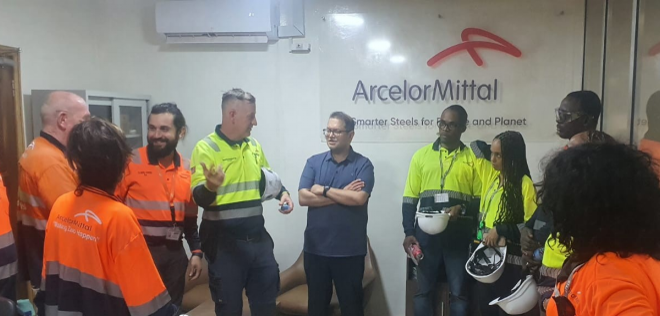 US, World Bank Delegations Tour ArcelorMittal Liberia, Eye Energy Solutions