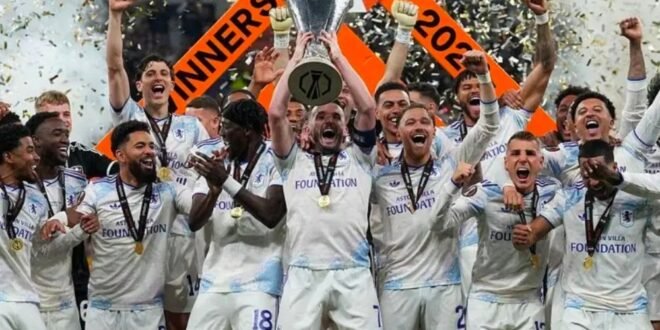 Aston Villa beat Freiburg to win the Europa League title