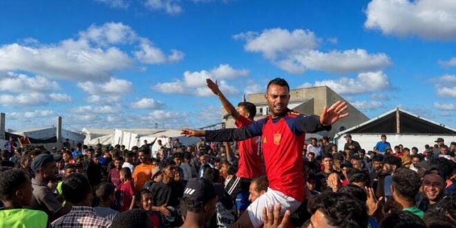 Borrow shoes, borrow joy: Football thrives in Gaza camps