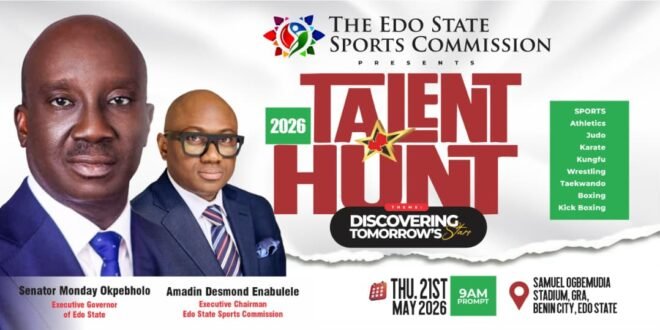 Edo Sports Commission launches grassroots talent hunt program ‘Discovering the Stars of Tomorrow’