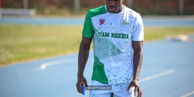 Favor Ashe disqualified from men’s 100 meters at African championships