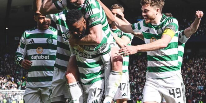 Kelechi Iheanacho wins Scottish Premiership title after Celtic’s comeback win over Hearts