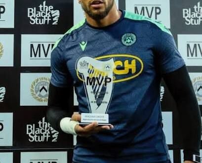 Maduka Okoye, elected Udinese MVP in May after his exploits in Serie A