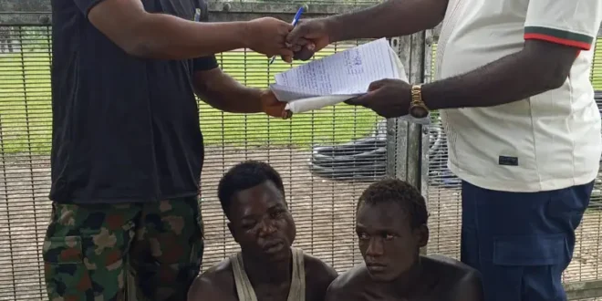 Navy hands over 2 suspected cable vandals to NSCDC
