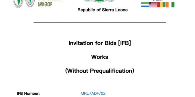 PUBLICATION OF SBD REHABILITATION OF NRA BORDER POST