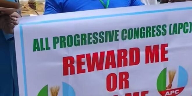 ‘RESPECT ME OR KILL ME’, man storms APC Abuja secretariat, says he is owed money for work he did for party