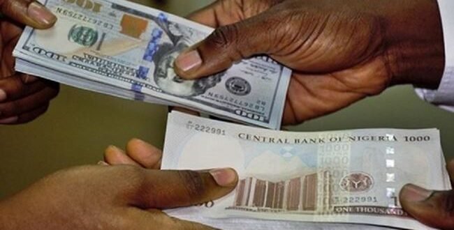 The naira lost N2.46 against the dollar at the official window