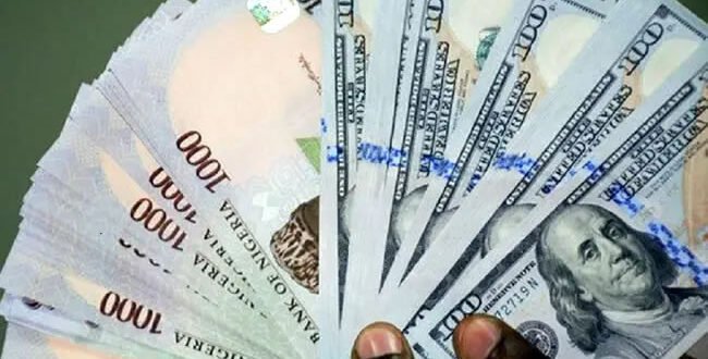 The naira lost N3.15 against the dollar at the official window