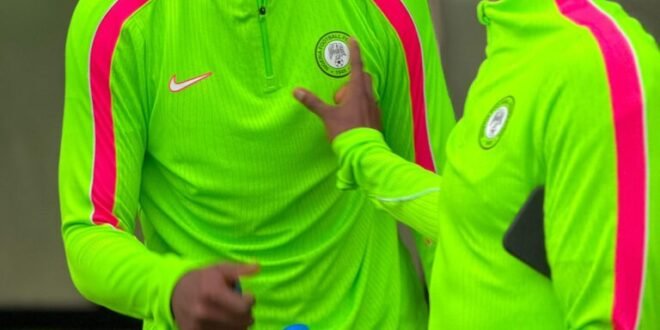 16 Super Eagles players train before Poland game, 18 in camp