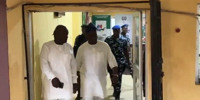 EKITI POLLS: PDP candidate, Oluyede, storms INEC headquarters, says people he did not nominate issued agent signs (Video)