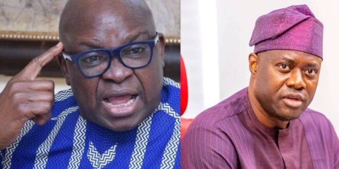 Fayose threatens a political showdown with Makinde and vows to work against the Oyo governor