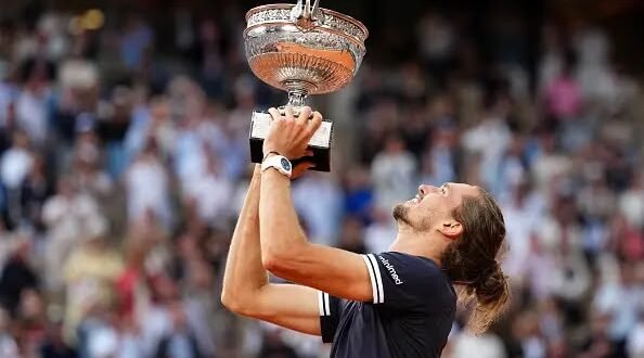 French Open: Zverev defeats Cobolli and wins first Grand Slam title of his career