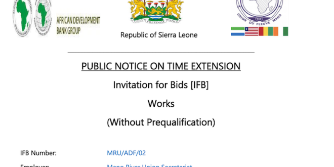 Invitation for Bids [IFB] Works
