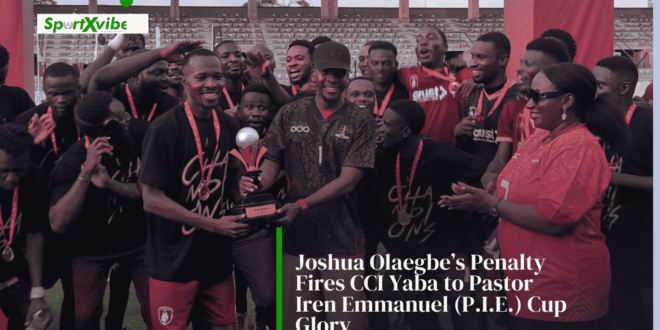 Joshua Olaegbe’s penalty takes CCI Yaba to Pastor Iren Emmanuel (PIE) Cup glory